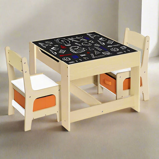 Table pour Enfant - MeubleMultifonction™ - Noir - Meuble de bebe