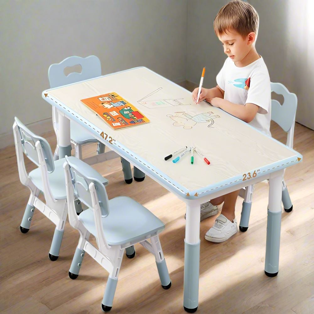 Table pour Enfant - TableMultiActivités™ - Gris - Meuble de bebe