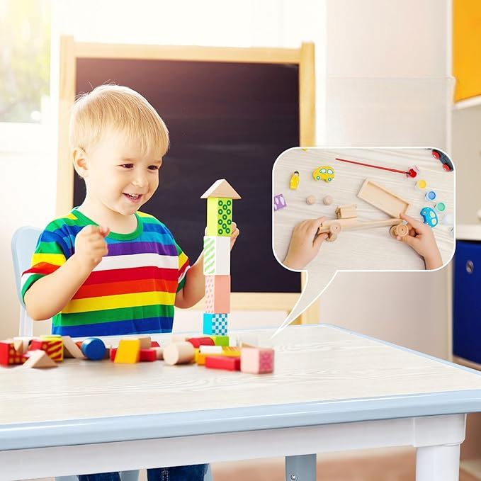 Table pour Enfant - TableMultiActivités™ - Gris - Meuble de bebe